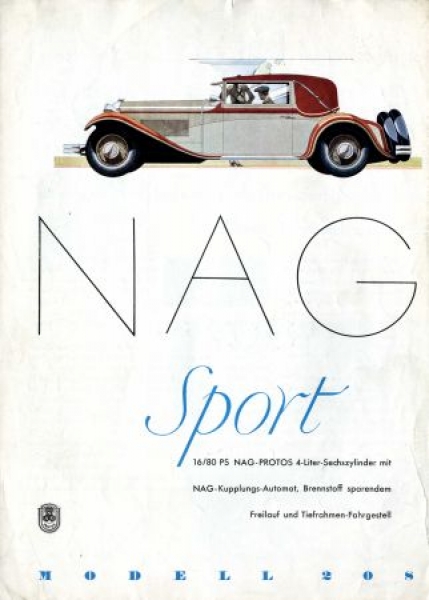 NAG Sport 16/80 PS Sixcylindre 1930 (S0057)